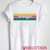 Wrangler Rainbow T Shirt Size XS,S,M,L,XL,2XL,3XL