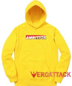 Ambition Yellow Color Hoodie