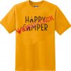 Happy Camper Gold Yellow T Shirt Size S,M,L,XL,2XL,3XL