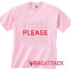 Please light pink T Shirt Size S,M,L,XL,2XL,3XL