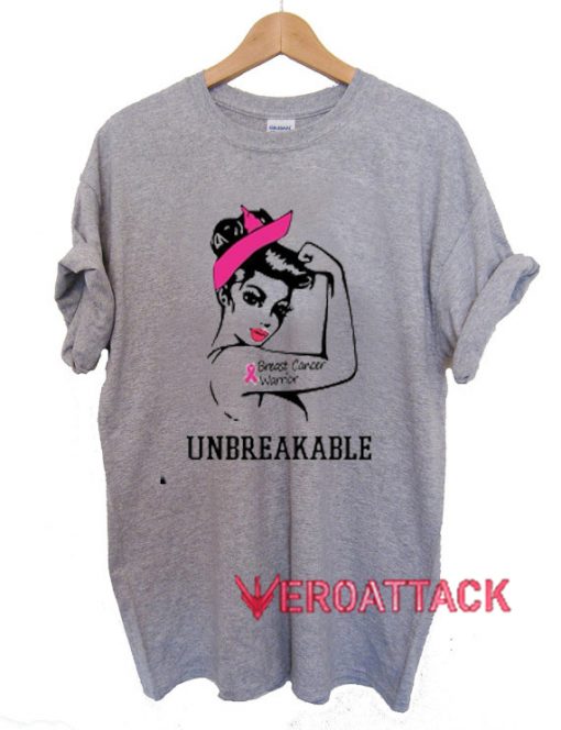 Unbreakable Breast Cancer Warrior T Shirt Size XS,S,M,L,XL,2XL,3XL
