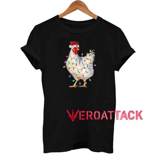 Chicken with Christmas T Shirt