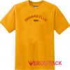 Sinners Club 1994 Gold Yellow T Shirt Size S,M,L,XL,2XL,3XL