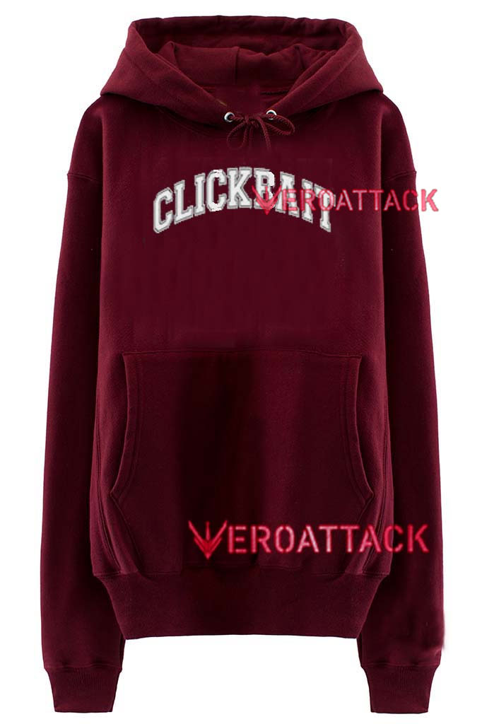 Clickbait New Maroon color Hoodies