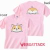 Corgi light pink T Shirt Size S,M,L,XL,2XL,3XL