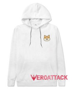 Shiba Inu White color Hoodies