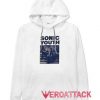 Sonic Youth Silkscreened White color Hoodies