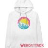 Surf California White color Hoodies
