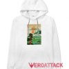 Vintage Japanese Travel Poster White color Hoodies