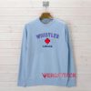 Whistler Canada Light Blue Unisex Sweatshirts
