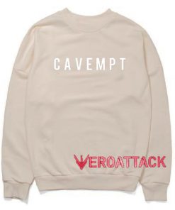 Cav Empt Cream Color Unisex Sweatshirts