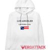 Los Angeles California USA White hoodie
