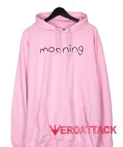 Morning Cute Light Pink color Hoodies