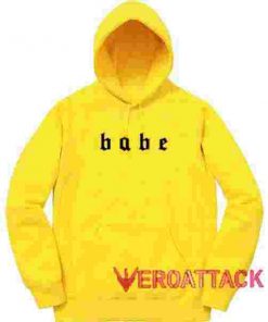 Babe Other Yellow color Hoodies