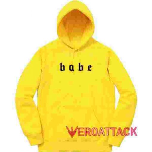 Babe Other Yellow color Hoodies