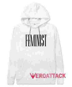 Feminist White hoodie