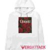 Chingona Red Rose White hoodie