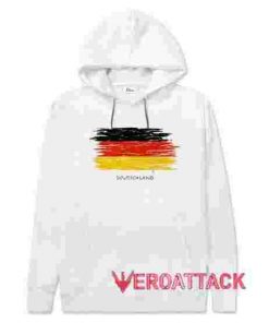 Deutschland Flag White hoodie