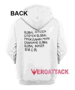 Ganni Global Citizen White hoodie
