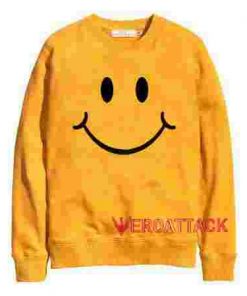 Happy Face Gold Yellow Unisex Sweatshirts