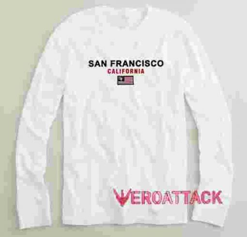 San Francisco California Flag Long sleeve T Shirt