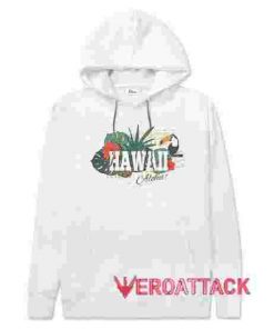 Tropical Excotic Hawaii White hoodie