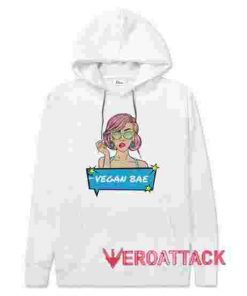 Vegan Bae POP White hoodie