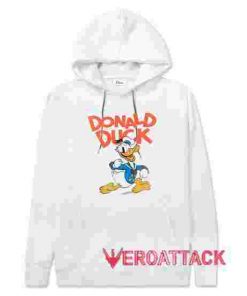 Donald Duck Vintage White color Hoodies