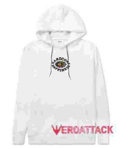 Hardcore Happines New White color Hoodies