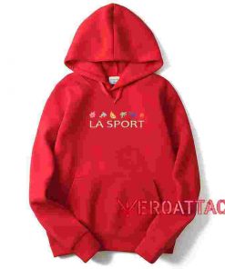 LA Sport Red color Hoodies