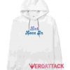 Let Love In White color Hoodies
