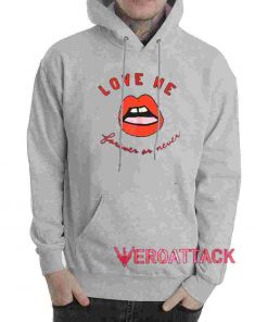 Love Me Forever or Never Black color Hoodies