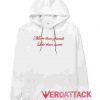 More Than Friends White color Hoodies