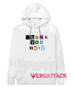 Thank You Next White color Hoodies
