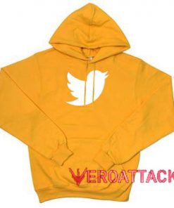 Twitter Logo Gold Yellow color Hoodies