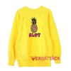 Pineapple Slut Yellow Unisex Sweatshirts