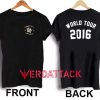 5SOS 2016 World Tour T Shirt Size XS,S,M,L,XL,2XL,3XL