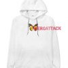 Big Butterfly White color Hoodies