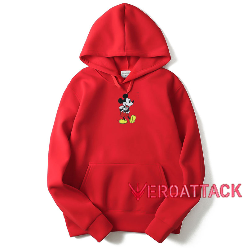 red mickey hoodie