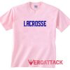 Lacrosse Light Pink T Shirt Size S,M,L,XL,2XL,3XL