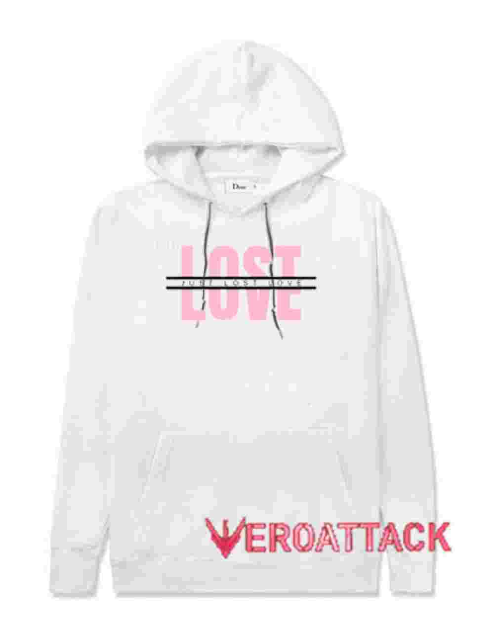 Lost Love White color Hoodies