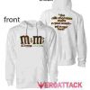 M & M's Chocolate Candies White color Hoodies