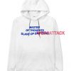 Master of Thoughts Slave of Emotions White color Hoodies