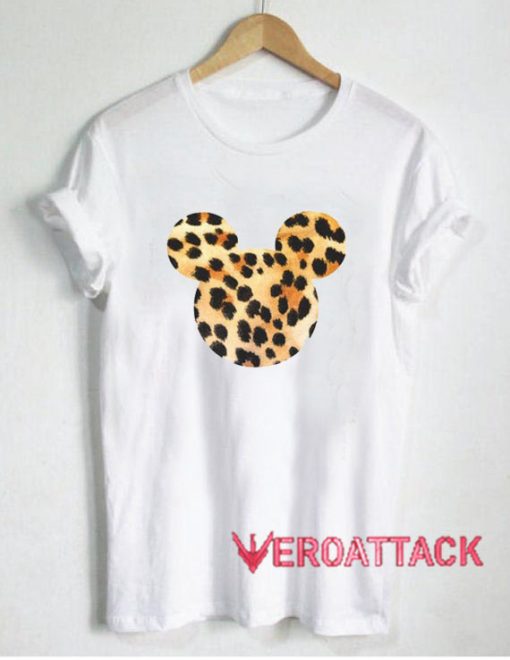 Mickey Mouse Head Leopard T Shirt Size XS,S,M,L,XL,2XL,3XL