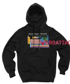 Periodic Table Of The Elements Black color Hoodies