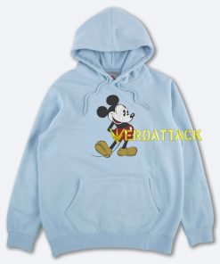 Retro Mickey Light Blue color Hoodies