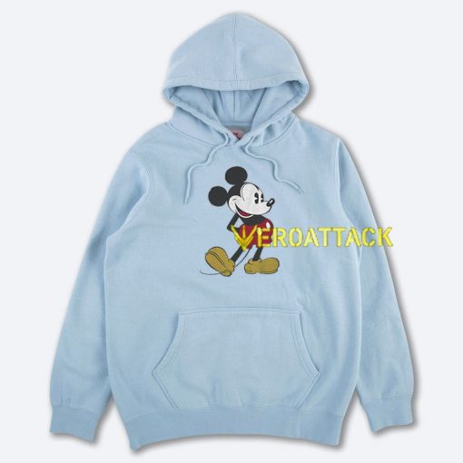 Retro Mickey Light Blue color Hoodies