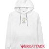 Ribbed Daisy White color Hoodies