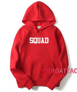 Squad Red color Hoodies