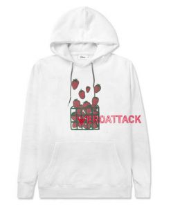 Strawberry White color Hoodies